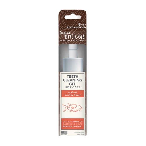 Tropiclean Enticers Teeth Cleaning Gel for Cats - Seafood Medley
