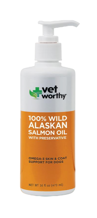 Vet Worthy Skin and Coat Support - 100% Wild Alaskan Salmon Oil