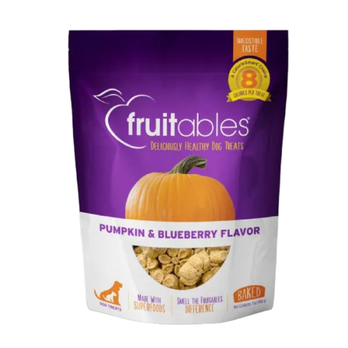 Fruitables Pumpkin & Blueberry Dog Treats 12oz