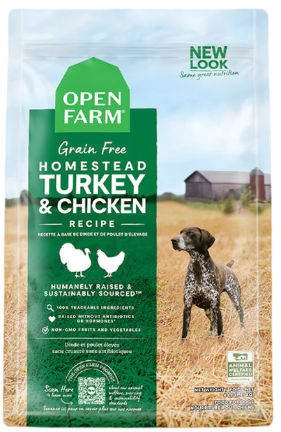 Open Farm Homestead Turkey & Chicken Dog