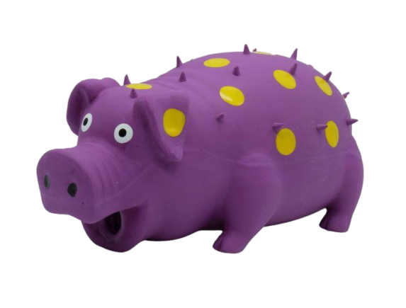 Bud-Z Squeaky Pig Purple