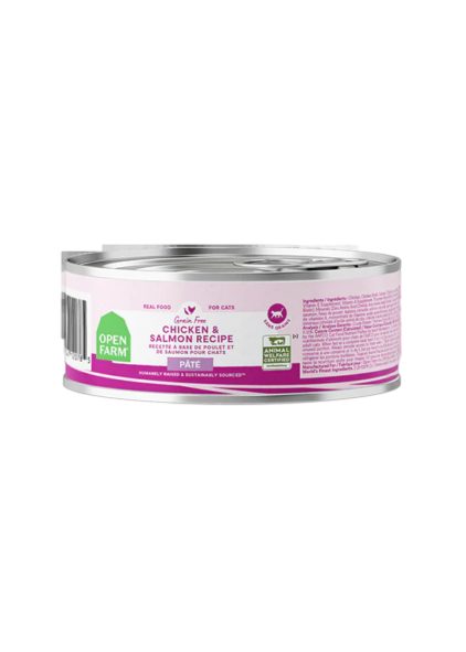 Open Farm Cat Can Chicken & Salmon Pâté 2.8oz