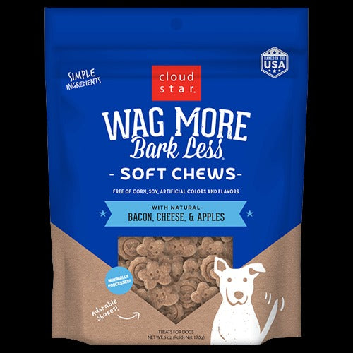 Cloud Star Wag More Bark Less Bacon, Cheese & Apple 6OZ