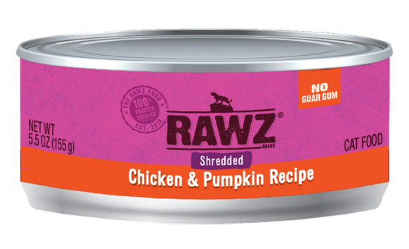 Rawz Chicken & Pumpkin Shredded 156g