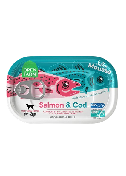 OPEN FARM DOG CAN SILKY MOUSSE SALMON