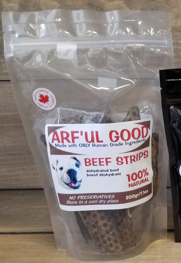 Arf'ul Good Beef Strips 200 g