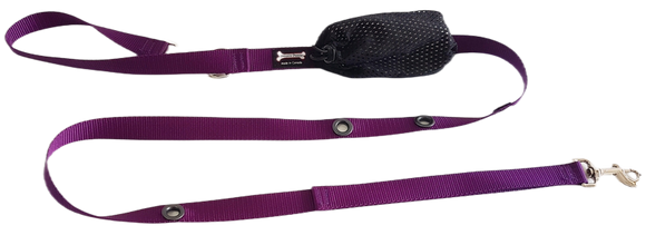 Smoochy Poochy Hands Free Leash - Purple