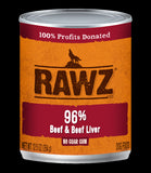 Rawz Dog Cans 12.5 OZ