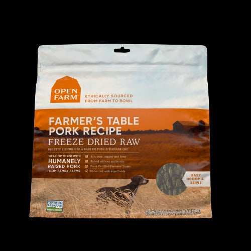 Open Farm Freeze-Dried Raw Farm to Table Pork