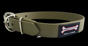 Smoochy Poochy Polyvinyl Buckle Collar - Khaki