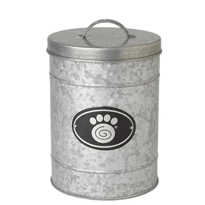 Petrageous Galvanized Treat Canister, Small