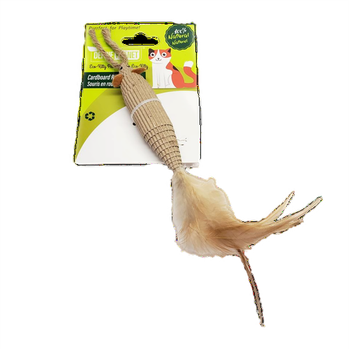 Define Planet Eco Kitty Carboard Rolled Toys - Mouse