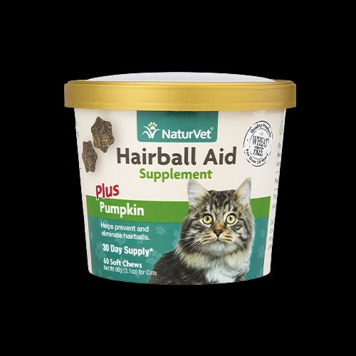 NaturVet Cat Hairball Aid Soft Chews