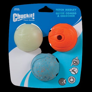 Chuck it Fetch Medley Medium 3 Pack
