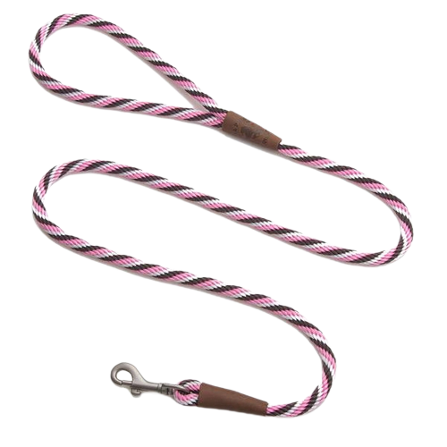 Mendota Rope leash - Pink Chocolate
