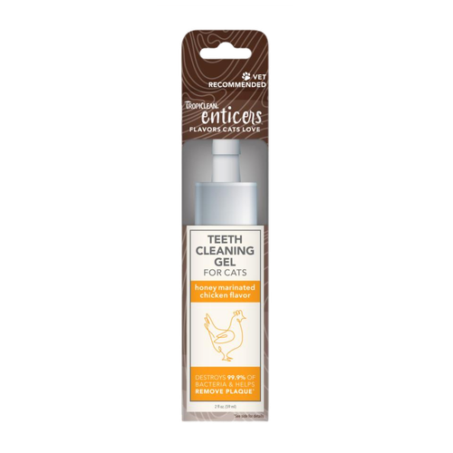 Tropiclean Enticers Teeth Cleaning Gel for Cats - Honey Marinated Chicken